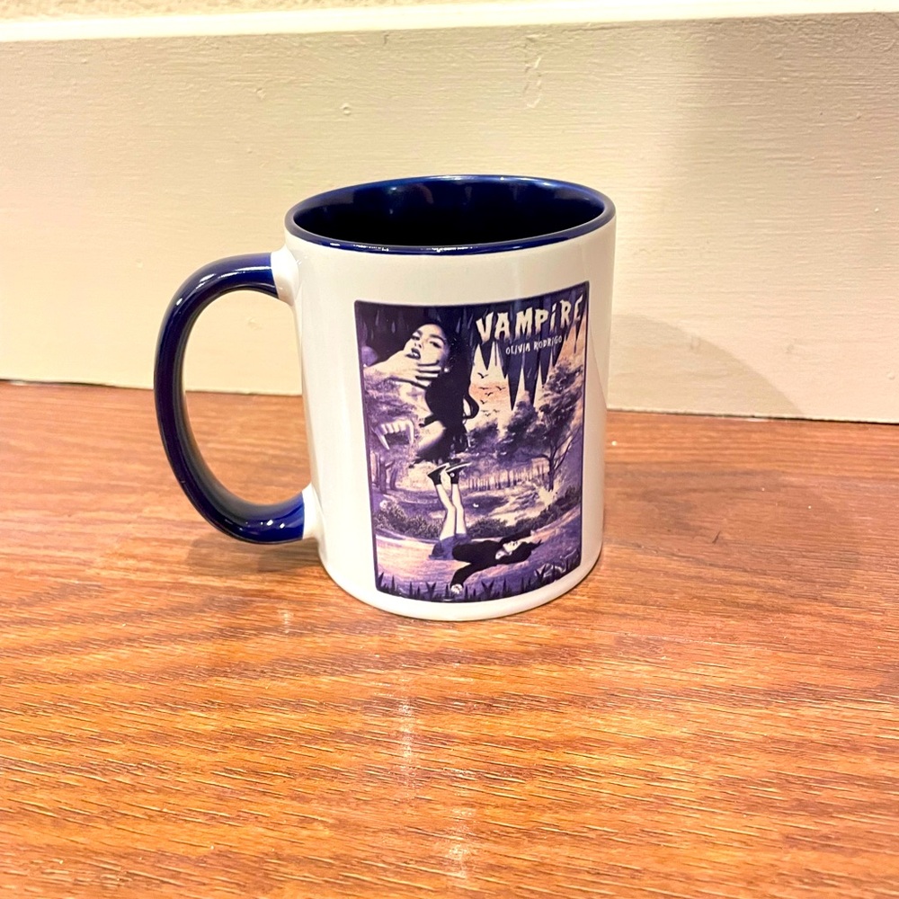 Olivia Rodrigo Guts Vampire double sided custom coffee mug purple